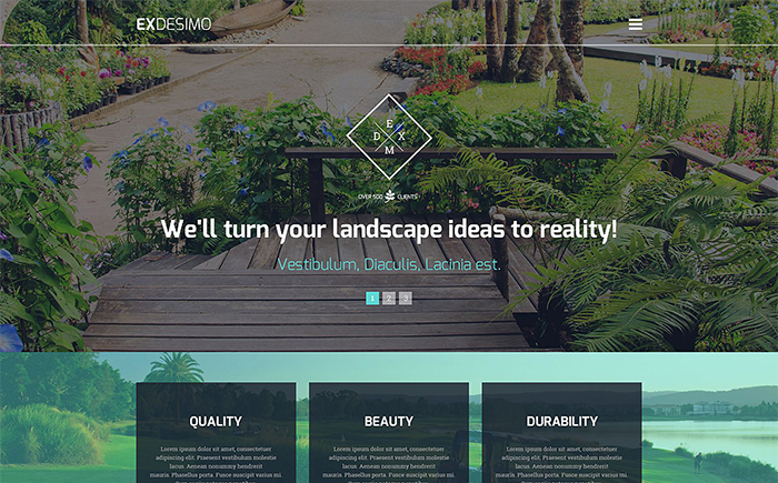 Exterior Design WP Template