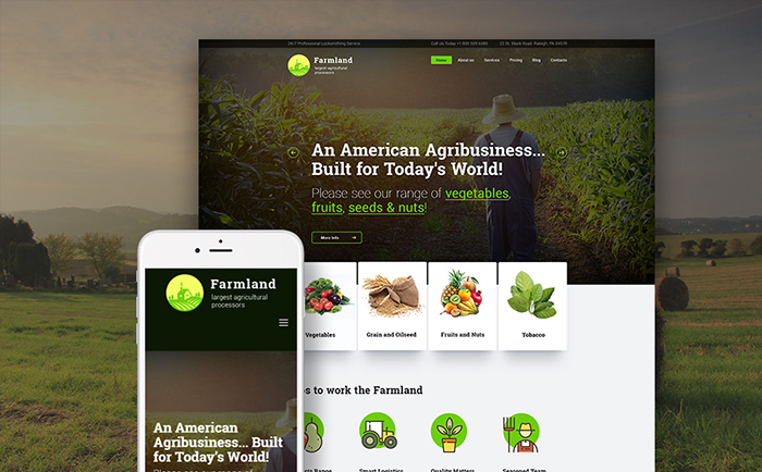Agriculture Industry WordPress Theme